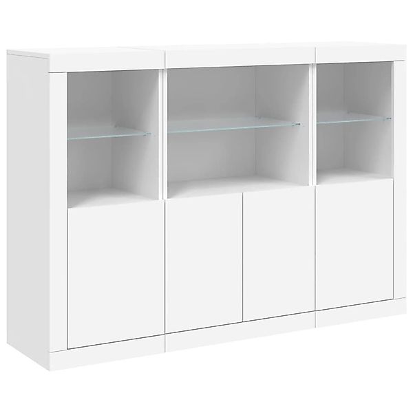 vidaXL Sideboard Sideboards mit LED-Leuchten 3 günstig online kaufen