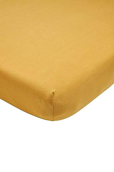 Meyco Baby Spannbettlaken Uni Honey Gold, günstig online kaufen