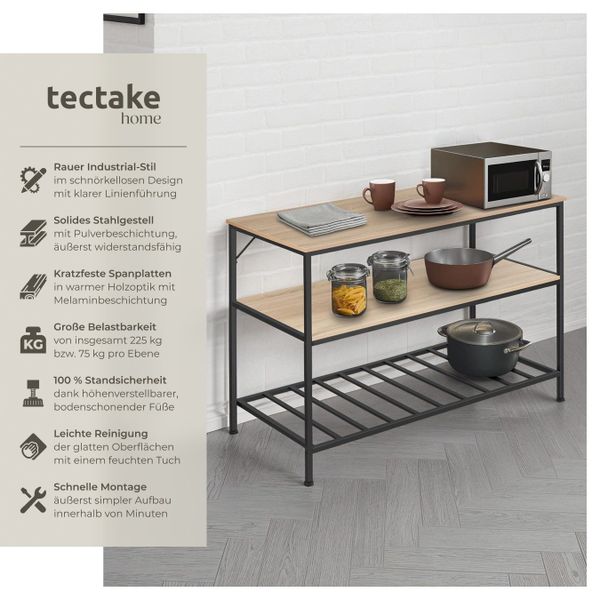 tectake Küchenregal Akeley, Set 1-tlg., Industrial günstig online kaufen