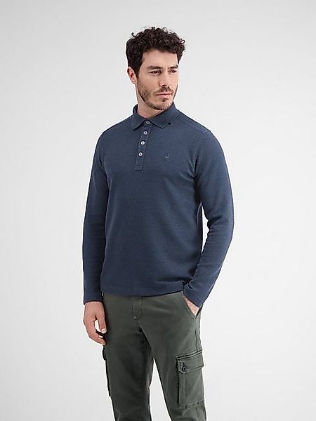 LERROS Sweatshirt LERROS Langarmpolo, unifarbenes Waffelpiqué günstig online kaufen