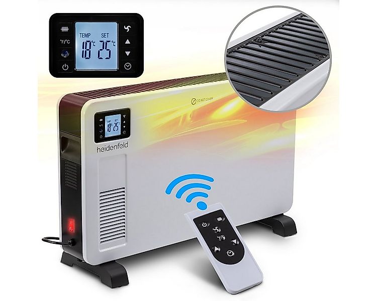 Heidenfeld Konvektor Elektro Heizung Konvektorheizung EK100 Heizgerät inkl. günstig online kaufen