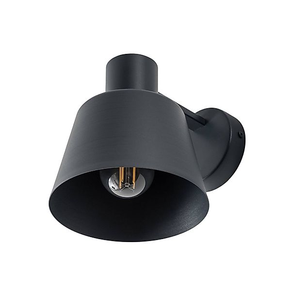 Wandleuchte Dunka, anthrazit 1-flammig, Stahl, Höhe 17 cm günstig online kaufen