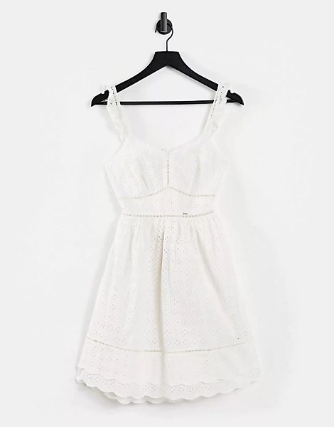 Superdry – Gia – Camisole-Minikleid in Weiß günstig online kaufen