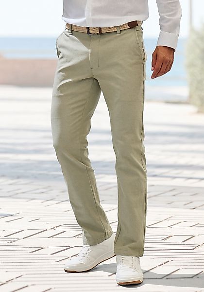 John Devin Chinohose "regular-fit, lange Oxford Hose" aus elastischer Baumw günstig online kaufen