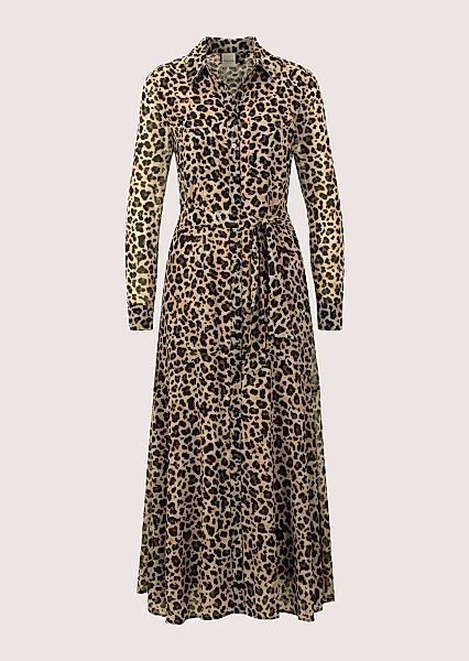 MADELEINE Midikleid "Hemdblusenkleid Druckkleid mit Leo-Muster" günstig online kaufen