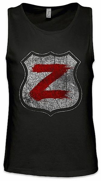 Urban Backwoods Tanktop Z Shield Ärmelloses T-Shirt Zombie Sign Logo Symbol günstig online kaufen