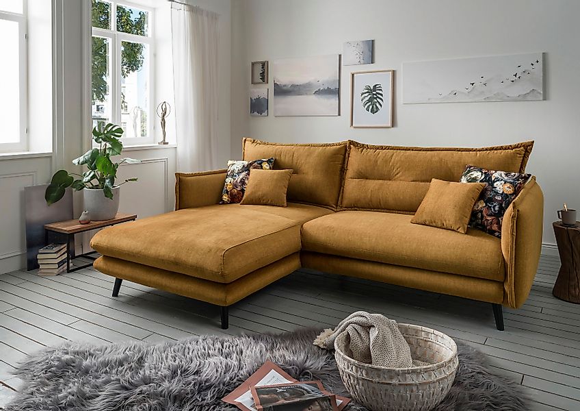 INOSIGN Ecksofa »Lazio modernes Design, bequem, schmale Armlehnen, OTTOs Ch günstig online kaufen