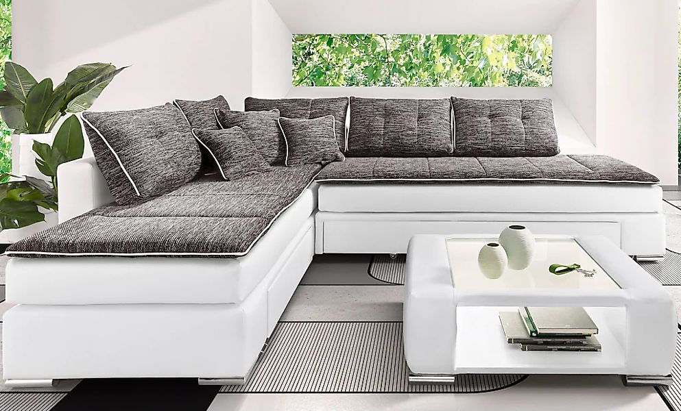 INOSIGN Ecksofa "Boxspringbett Night & Day L-Form mit Dauer-Schlaffunktion günstig online kaufen