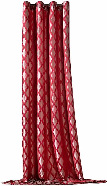 Weckbrodt Vorhang "Raute" Ösen 1 Stk. tlg. Jacquard, strukturiert, blickdic günstig online kaufen