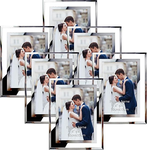 LuxusKollektion Einzelrahmen 6er-Set Bilderrahmen 10x15 Silber günstig online kaufen