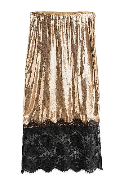Next Midirock Pailletten-Midirock mit Spitzenbesatz (1-tlg) günstig online kaufen
