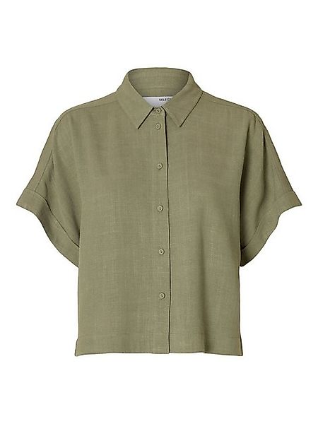 SELECTED FEMME Blusenshirt elegant Knopfleiste Hemdkragen Kurzarm SLFVIVA S günstig online kaufen