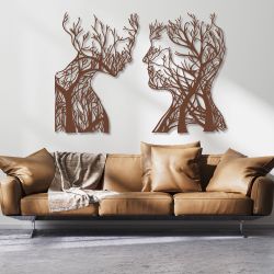 EYOKA Wanddekoobjekt 3D Wandbild aus Holz günstig online kaufen