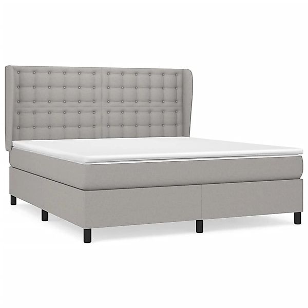 vidaXL Boxspringbett mit Matratze Hellgrau 180x200 cm Stoff1372513 günstig online kaufen