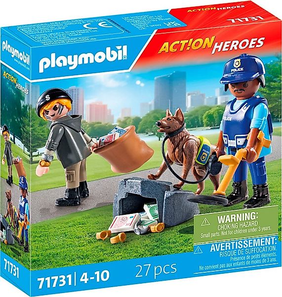Playmobil® Spurensuche mit Hund (71731), Playmobil Action Heroes Konstrukti günstig online kaufen