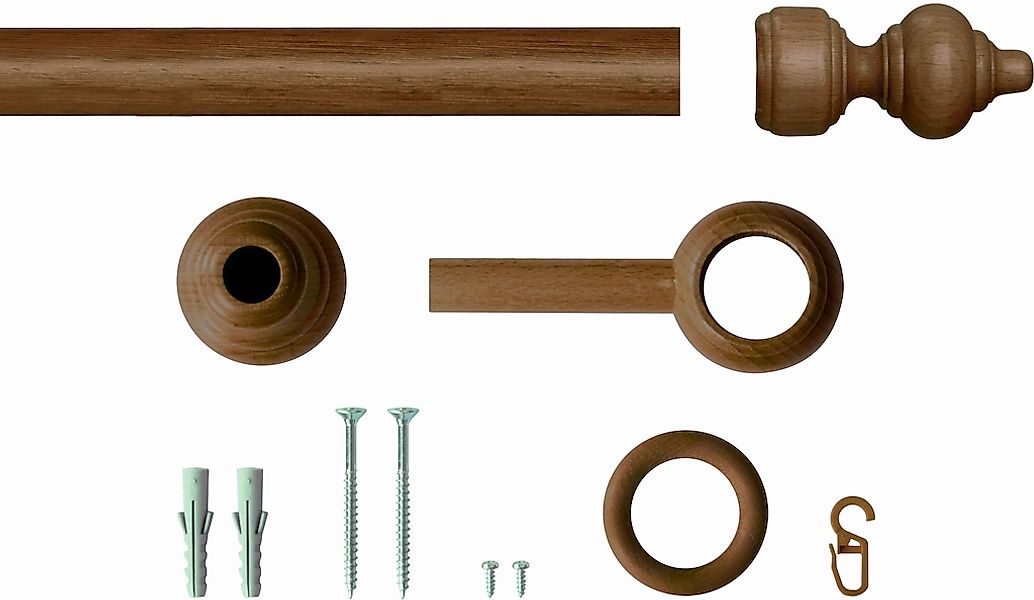 Good Life Gardinenstange "Trend" Ø 28 mm 1 läufig-läufig Fixmaß günstig online kaufen