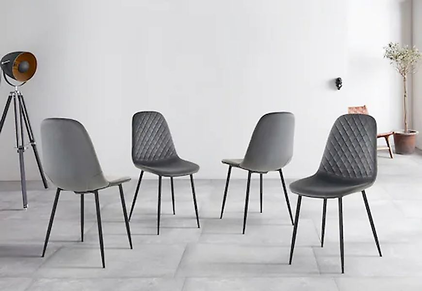 HELA Esszimmerstuhl »Sabrina«, (Set), 4 St., Samtvelours, 2 und 4 Stück, Kü günstig online kaufen