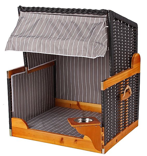 bene living Haustierstrandkorb Hundestrandkorb - gestreift/anthrazit günstig online kaufen