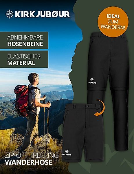 KIRKJUBOUR Trekkinghose Zip Off günstig online kaufen