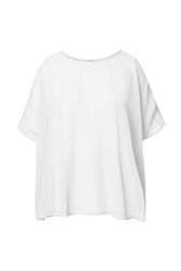 Ulla Popken Druckbluse Chiffonbluse Oversized Rundhals günstig online kaufen
