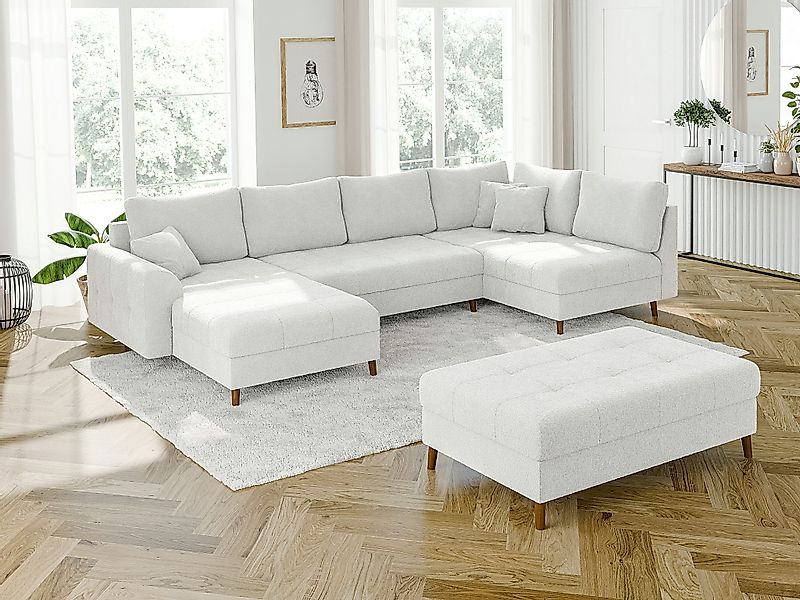 S-Style Möbel Wohnlandschaft Leif mit Schlaffunktion günstig online kaufen