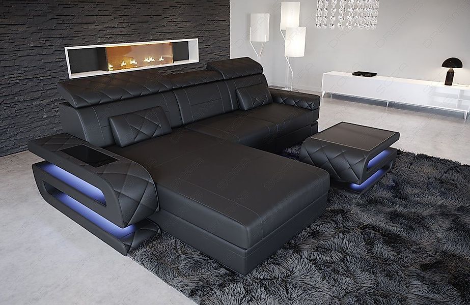 Sofa Dreams Ecksofa Ledersofa Bologna L günstig online kaufen