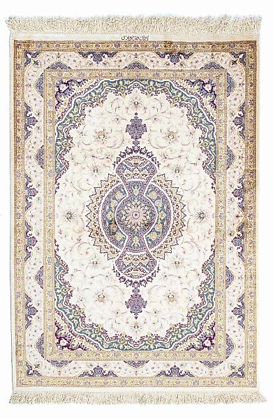morgenland Orientteppich »Perser - Ghom - 143 x 100 cm - beige«, rechteckig günstig online kaufen