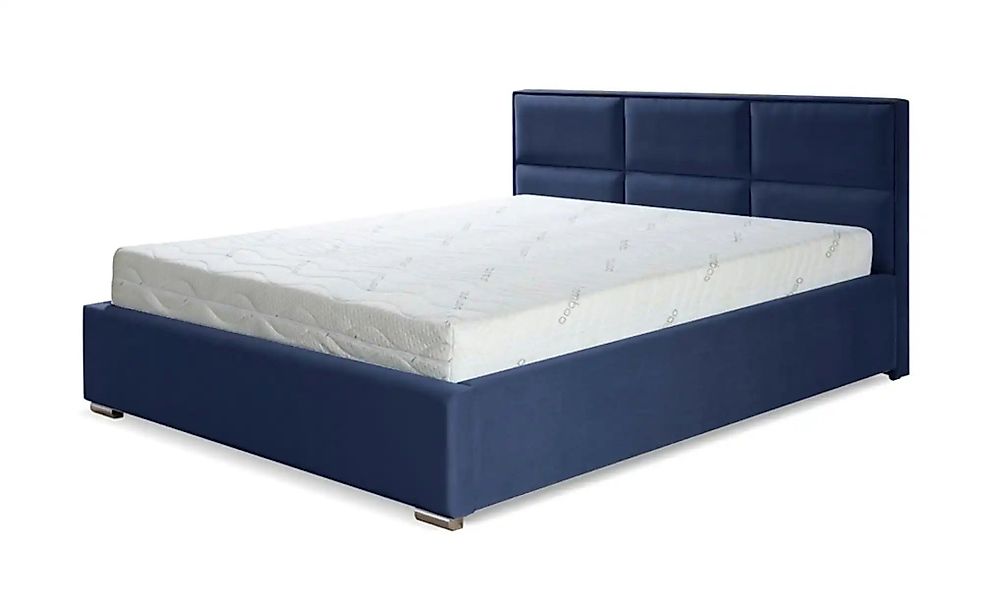 Polsterbett mit Bettkasten Imbir ¦ blau ¦ Maße (cm): B: 140 H: 52 Betten > günstig online kaufen