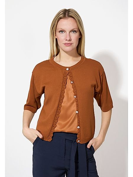 MORE&MORE Strickjacke Kurzarm-Cardigan günstig online kaufen
