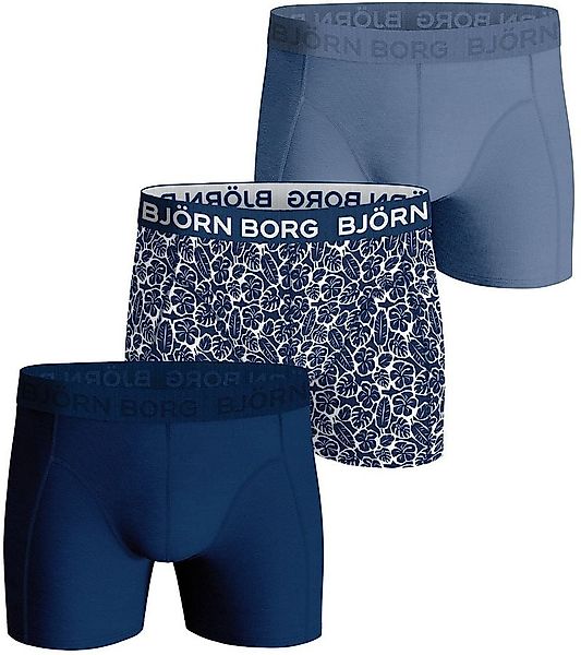 Bjorn Borg Boxers Cotton Stretch 3-Pack Blau  - Größe XL günstig online kaufen