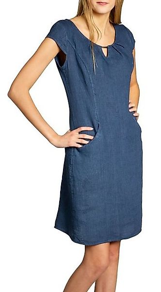 Caspar Sommerkleid SKL020 knielanges Damen Sommer Leinenkleid mit eleganter günstig online kaufen