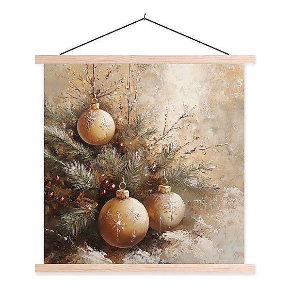 MuchoWow Poster Weihnachten - Kugeln - günstig online kaufen