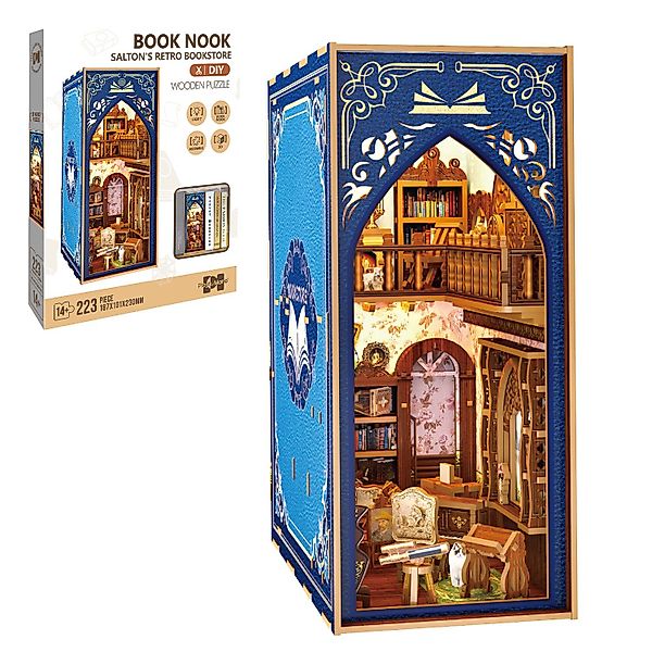 Esun 3D-Puzzle Book Nook KIT, DIY-Puppenhaus-Bausatz günstig online kaufen