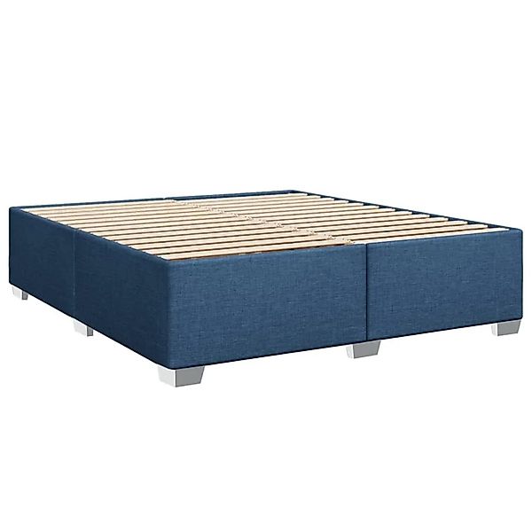 vidaXL Bettgestell ohne Matratze Blau 180x200 cm Stoff 3284498 günstig online kaufen