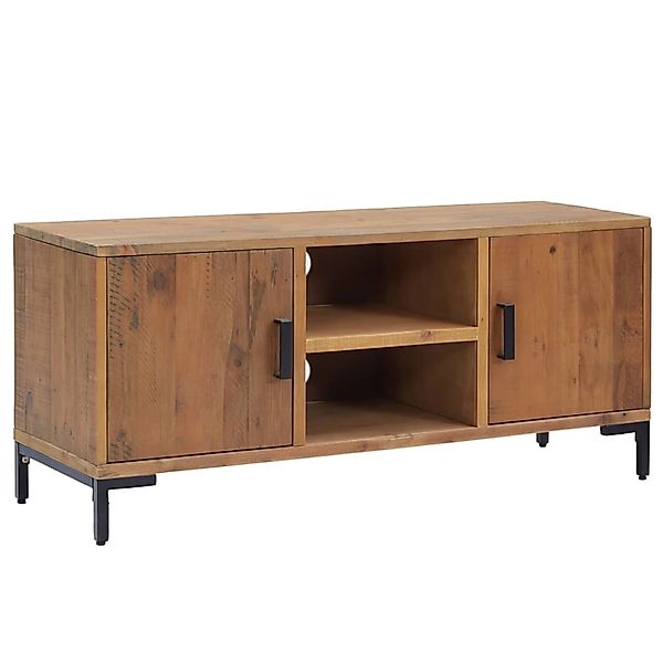 vidaXL TV-Schrank Braun 110x35x48 cm Massivholz Kiefer 349917 günstig online kaufen