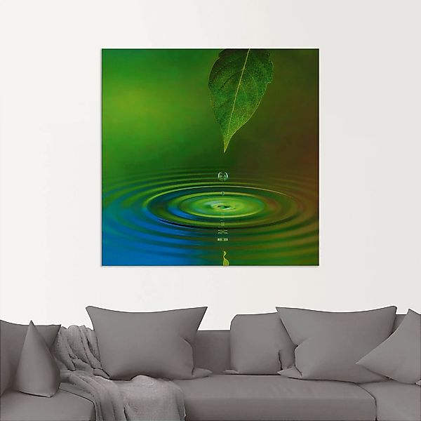 Artland Wandbild »Wassertropfen«, Zen, (1 St.), als Alubild, Outdoorbild, L günstig online kaufen