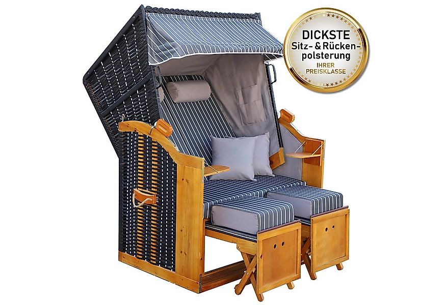 BRAST Strandkorb für 2 Personen, 120cm breit, 5 Designs, BxTxH: 120x79x150 günstig online kaufen