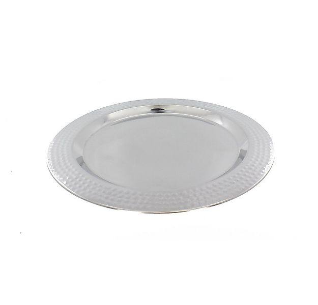 MICA Dekoteller Dekoteller - silber - Metall, gehämmert - ø ca. 33 cm günstig online kaufen