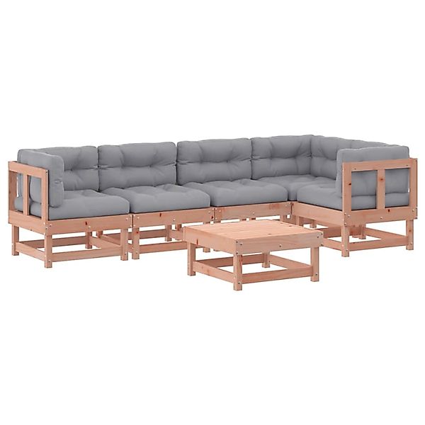 vidaXL 6-Tlg Garten-Lounge-Set mit Kissen Massivholz Douglasie 3185988 günstig online kaufen