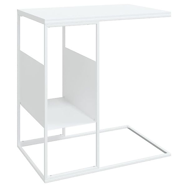 furnicato Beistelltisch Weiß 55x36x59,5 cm Holzwerkstoff günstig online kaufen