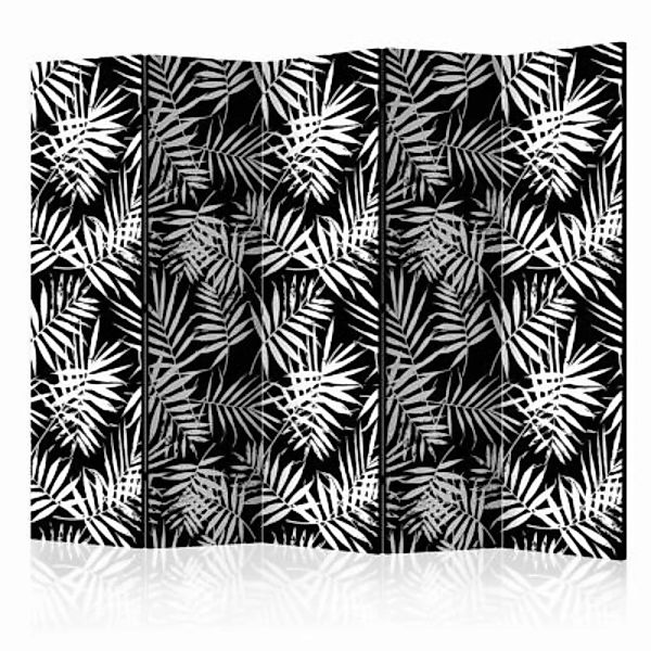 artgeist Paravent Black and White Jungle II [Room Dividers] schwarz/weiß Gr günstig online kaufen