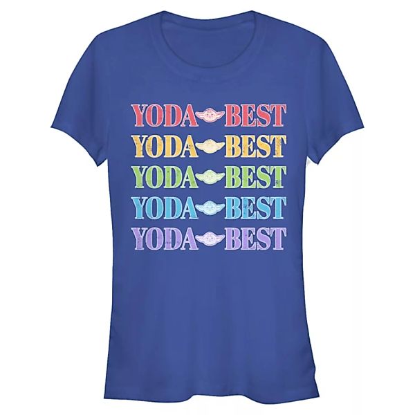 Star Wars - Yoda Best Rainbow - Frauen T-Shirt günstig online kaufen