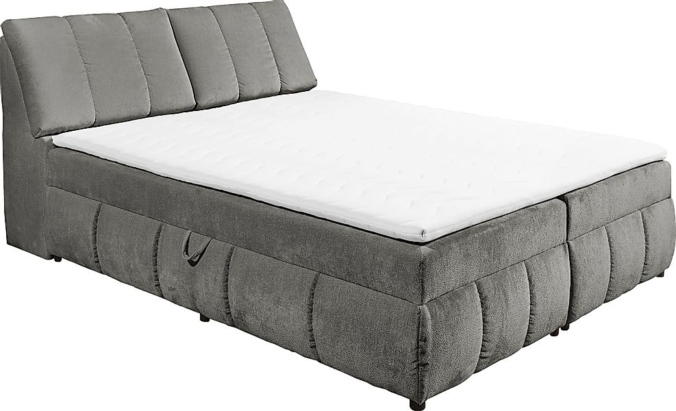 ED EXCITING DESIGN Boxbett "Valencia", inkl. Bettkasten und Stauraum im Kop günstig online kaufen