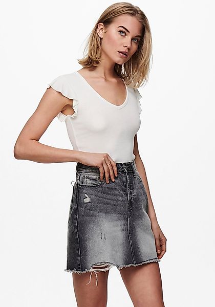 ONLY V-Shirt ONLBELIA S/L TOP JRS günstig online kaufen