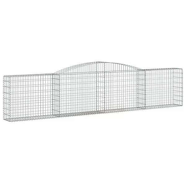 Vidaxl Gabionen Mit Hochbogen 5 Stk. 400x30x80/100cm Verzinktes Eisen günstig online kaufen