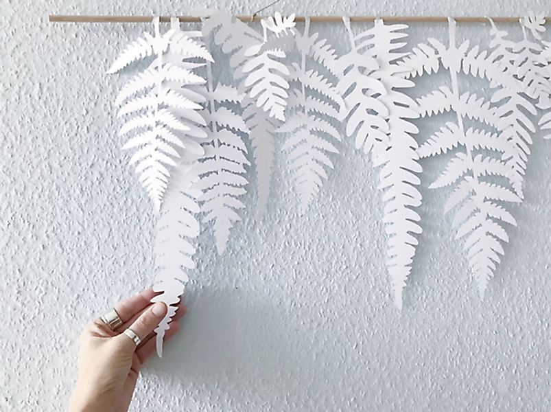 Farn Blätter Wanddekoration günstig online kaufen