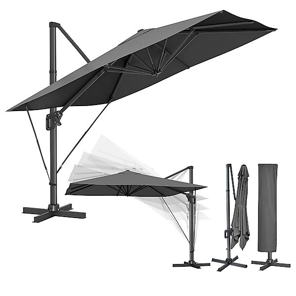 SONGMICS Sonnenschirm, LxB: 290,00x290,00 cm, UPF günstig online kaufen