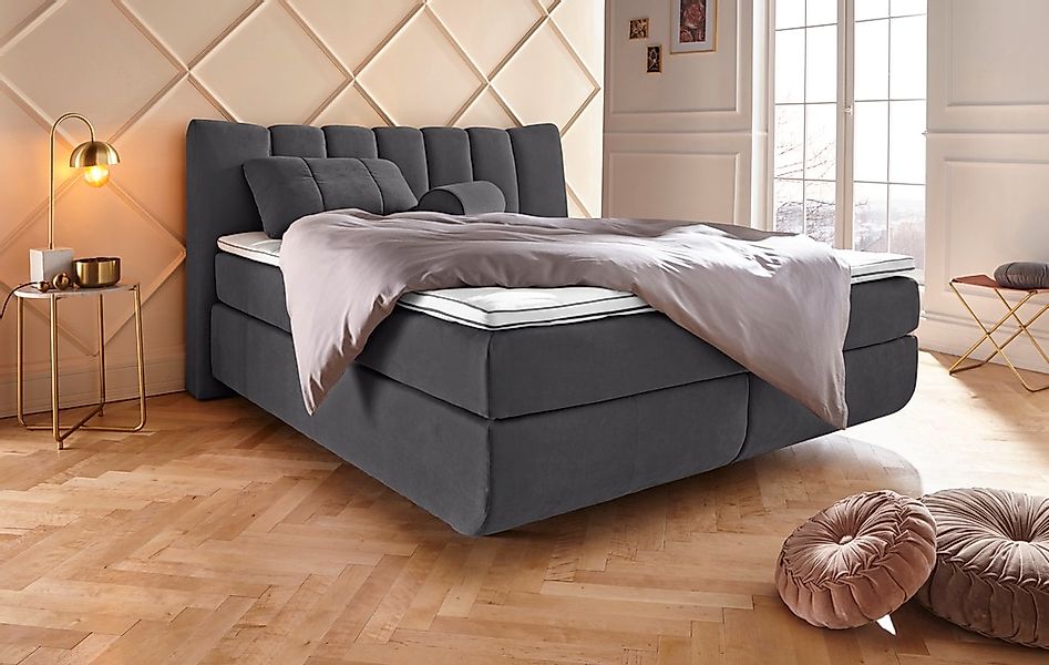Home affaire Boxspringbett "Océane" Bodenfrei- wirkt freischwebend, verschi günstig online kaufen