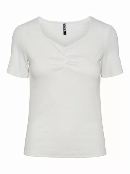 pieces T-Shirt Tania (1-tlg) Drapiert/gerafft günstig online kaufen