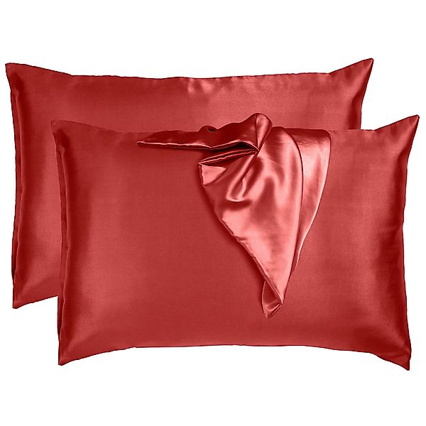 Komfortec Kissenbezug Mikrofaser Satin Kopfkissenbezug für günstig online kaufen